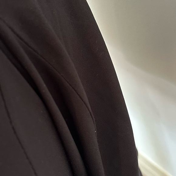 VTG Joseph Ribkoff Fit and Flare Black Dress Midi Metal Circle Detail on Front 8 - Picture 5 of 10